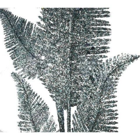 Gałązka brokatowa niebieska 78 cm