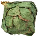 Zawieszka wrzeciono kolor zielony z brokatem 10 cm