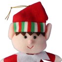 Czerwony Elf Bożonarodzeniowy do Zawieszenia 30 cm