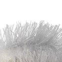 Gęsty Łańcuch Choinkowy Goliat z Białej Metalizowanej Folii 10cm x 300cm