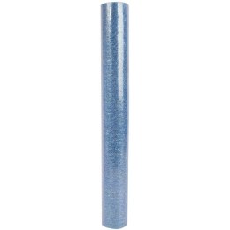 Niebieska Organza Brokatowa do Dekoracji i Kompozycji Kwiatowych 0,50 x 10 m