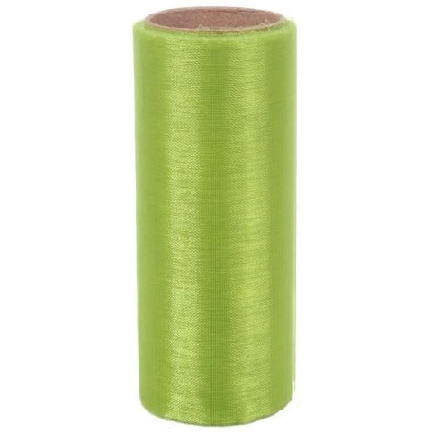 Zielona Organza do Dekoracji o Szerokości 12 cm i Długości 9 m