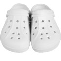 DAMSKIE KLAPKI ogrodowe/basenowe buty LEKKIE chodaki PIANKOWE BIAŁE/38