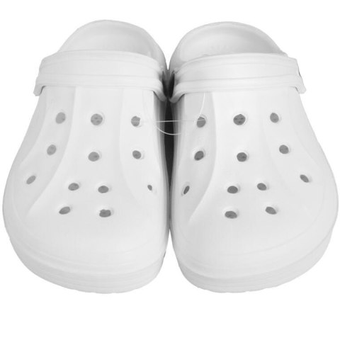 DAMSKIE KLAPKI ogrodowe/basenowe buty LEKKIE chodaki PIANKOWE BIAŁE/38