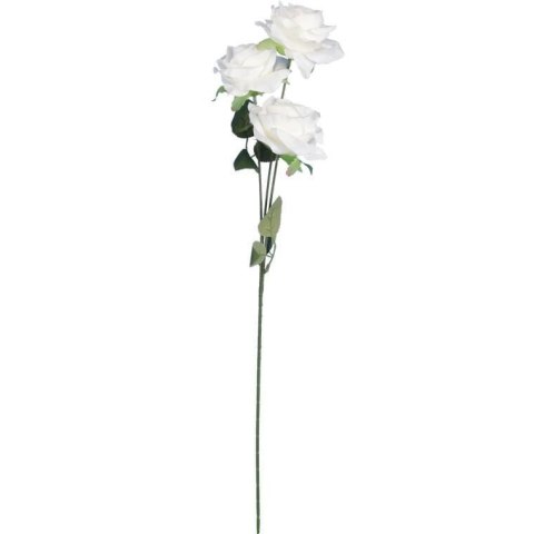 GAŁĄZKA 3 RÓŻ 66 cm KOLOR BIAŁY