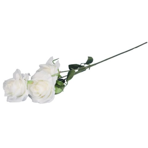GAŁĄZKA 3 RÓŻ 66 cm KOLOR BIAŁY