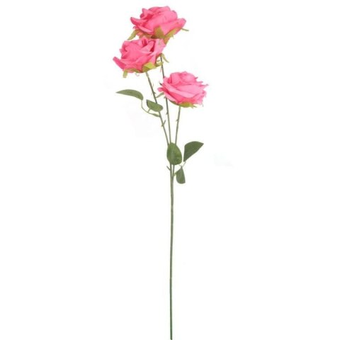 GAŁĄZKA 3 RÓŻ 66 cm KOLOR RÓŻOWY