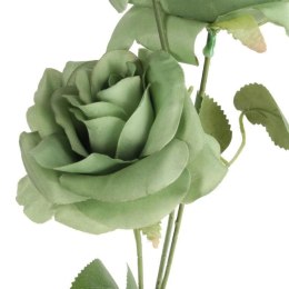 GAŁĄZKA 3 ROZWINIĘTYCH RÓŻ 68 cm KOLOR ZIELONY