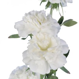 GAŁĄZKA 5 PIWONII 76 cm KOLOR BIAŁY