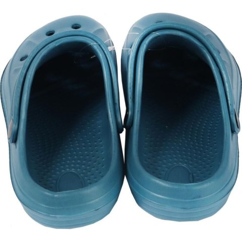 MĘSKIE KLAPKI ogrodowe/basenowe buty LEKKIE chodaki PIANKOWE NIEBIESKIE 41