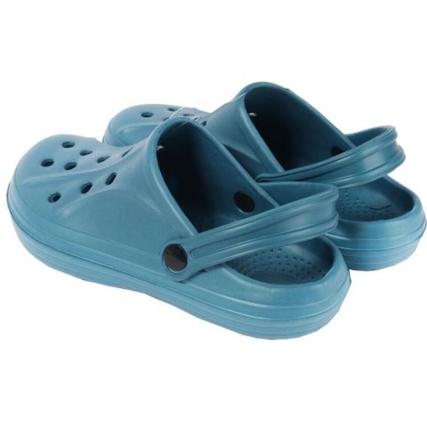 MĘSKIE KLAPKI ogrodowe/basenowe buty LEKKIE chodaki PIANKOWE NIEBIESKIE 43