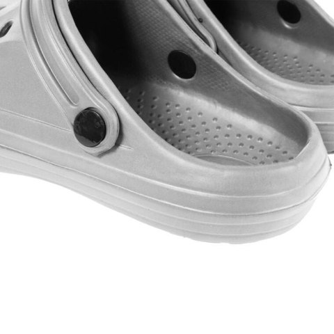 MĘSKIE KLAPKI ogrodowe/basenowe buty LEKKIE chodaki PIANKOWE SZARE 43