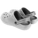 MĘSKIE KLAPKI ogrodowe/basenowe buty LEKKIE chodaki PIANKOWE SZARE 43