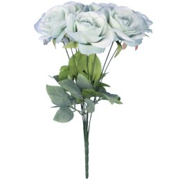BUKIET 9 ELEGANCKICH RÓŻ 48 CM KOLOR SZARY