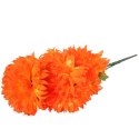 Bukiet 7 dużych chryzantem w kolorze pomarańczowym 74 cm