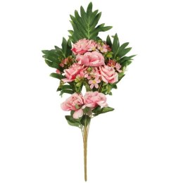 Bukiet płaski z różami 60cm RÓŻOWY