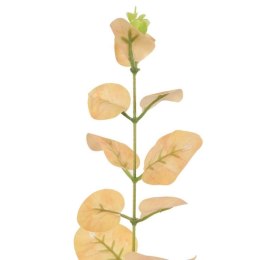 Gałązka Sztucznych Liści Eukaliptusa 80 cm żółta