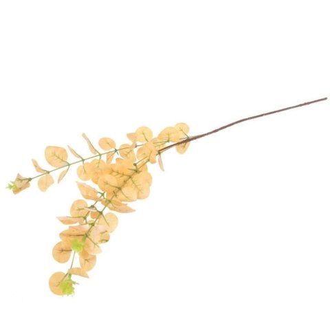 Gałązka Sztucznych Liści Eukaliptusa 80 cm żółta