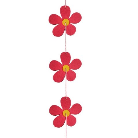 KWIATY WIOSENNE GIRLANDA 125 CM RÓŻOWE