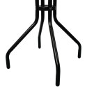 STOLIK OKRĄGŁY BISTRO OGRODOWY SZKLANY BALKONOWY 60 cm