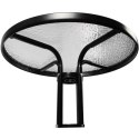 STOLIK OKRĄGŁY BISTRO OGRODOWY SZKLANY BALKONOWY 60 cm