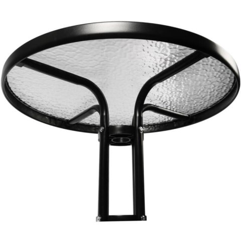 STOLIK OKRĄGŁY BISTRO OGRODOWY SZKLANY BALKONOWY 60 cm