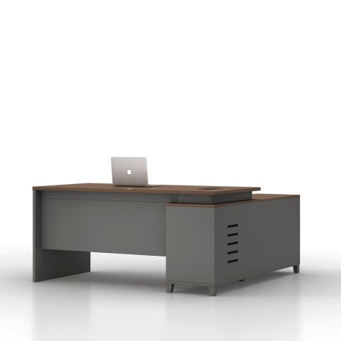 Biurko narożne Angel Loft Work Dark 160 cm