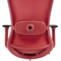 Fotel biurowy ergonomiczny ANGEL fizjO czerwony z funkcją masażu