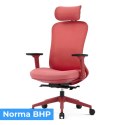 Fotel biurowy ergonomiczny ANGEL fizjO czerwony z funkcją masażu