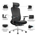 Fotel biurowy ergonomiczny ANGEL fizjO z funkcją masażu