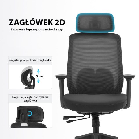 Fotel biurowy ergonomiczny ANGEL runO