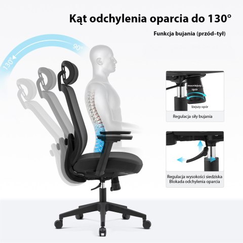 Fotel biurowy ergonomiczny ANGEL runO