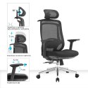 Fotel biurowy ergonomiczny Rosa 2.0 czarny ANGEL
