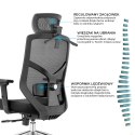 Fotel biurowy ergonomiczny Rosa niebieski ANGEL