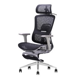Fotel ergonomiczny ANGEL biurowy obrotowy Homer Czarno-Szary