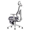 Fotel ergonomiczny ANGEL biurowy obrotowy Homer Czarno-Szary