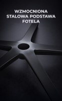 Fotel ergonomiczny gamingowy Angel Furia PRO z podnóżkiem