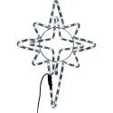 BOŻONARODZENIOWA DEKORACJA Z WĘŻA ŚWIETLNEGO LED- GWIAZDA BETLEJEMSKA 60 CM