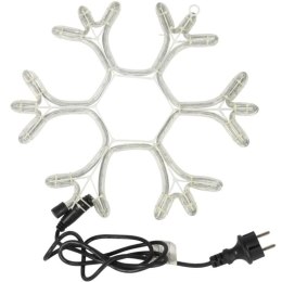 BOŻONARODZENIOWA DEKORACJA Z WĘŻA ŚWIETLNEGO LED- PŁATEK ŚNIEGU SNIEŻYNKA 38 CM