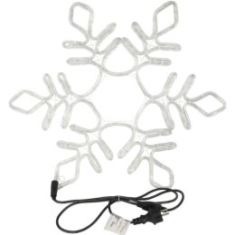 BOŻONARODZENIOWA DEKORACJA Z WĘŻA ŚWIETLNEGO LED- ŚNIEŻYNKA 56 CM