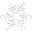BOŻONARODZENIOWA DEKORACJA Z WĘŻA ŚWIETLNEGO LED- ŚNIEŻYNKA 56 CM