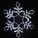 BOŻONARODZENIOWA DEKORACJA Z WĘŻA ŚWIETLNEGO LED- ŚNIEŻYNKA 56 CM
