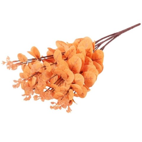 Bukiet liści EUCALYPTUSA w kolorze POMARAŃCZOWYM 50 cm