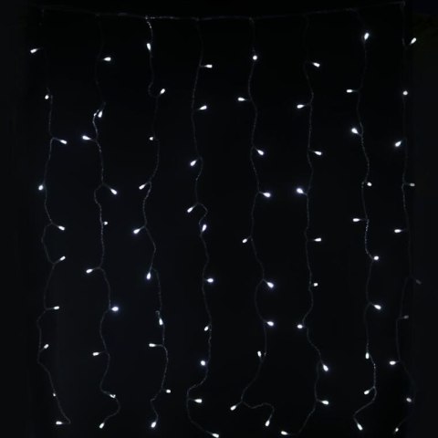 KURTYNA 100 LED ZASŁONA ŚWIETLNA LAMPKI ŚWIĘTA LAMPKA ŚWIĄTECZNA 1.5 X1.5 M