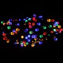 LAMPKI CHOINKOWE 200 LED KRYSZTAŁKI Z PROGRAMATOREM MULTIKOLOR FLASH 15 M