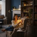 LAMPKI LED DRUCIK 10 METRÓW 100 LED NA BATERIE MIKRO ŚWIATEŁKA BIAŁE CIEPŁE