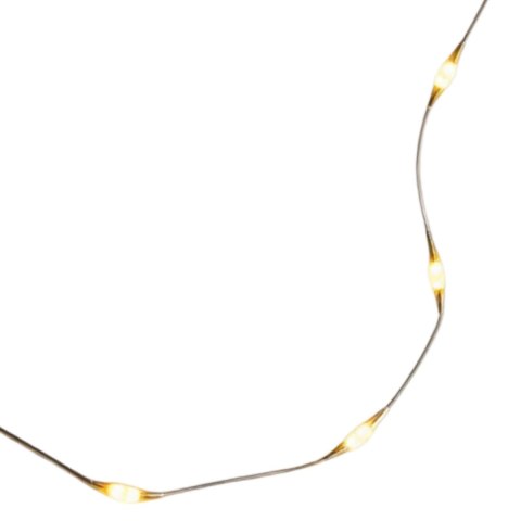 LAMPKI LED DRUCIK 20 LED NA BATERIE MIKRO ŚWIATEŁKA 2 M BIAŁE CIEPŁE