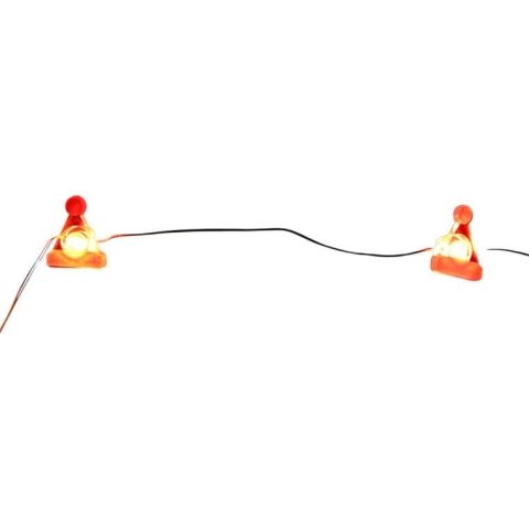 Lampki choinkowe na sznurze CZAPKI MIKOŁAJA 20 led na baterie