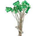 Lampki choinkowe na sznurze ZIELONE CHOINKI 20 led na baterie
