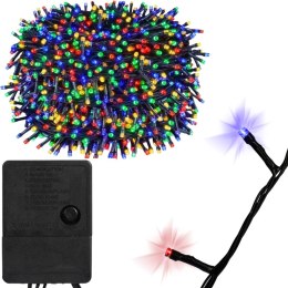 MOCNE LAMPKI CHOINKOWE 500 LED MULTI ZEWNĘTRZNE WEWNĘTRZNE PROGRAMATOR 40M